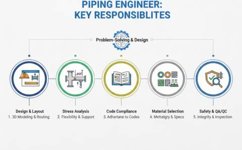 key responsibilities of piping engineers