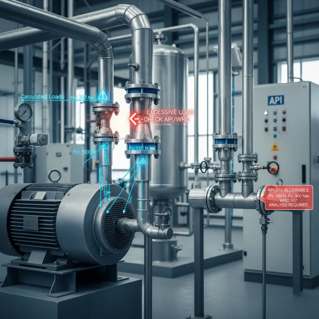 Nozzle Load Checks Protecting Equipment Integrity in Piping Systems (API, WRC)