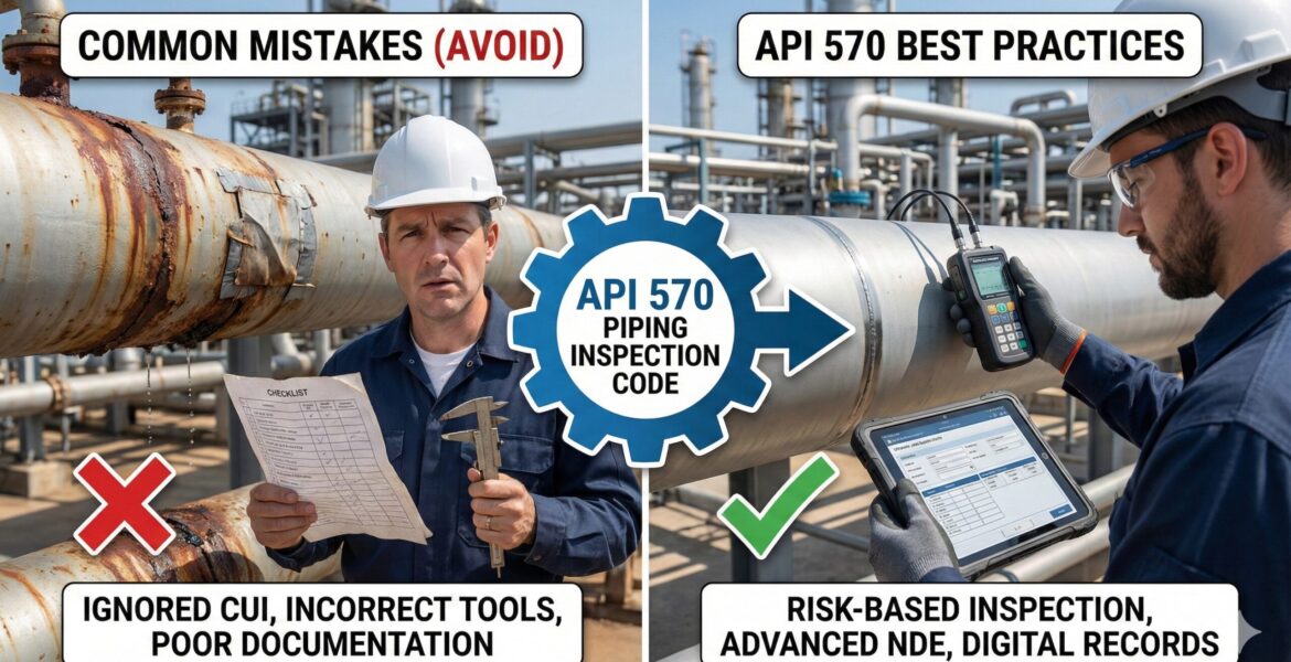 Avoiding Common Mistakes in Piping Inspection (API 570)