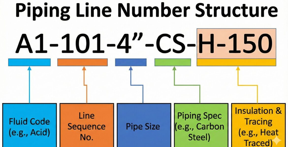 Line number-piping-progress
