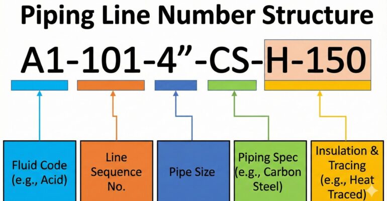 Line number-piping-progress
