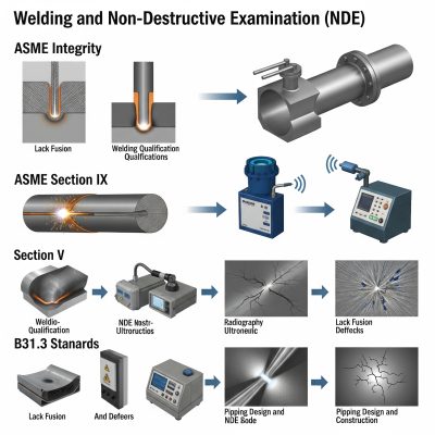 Welding and NDE for Piping: Ensuring Joint Integrity and Compliance (ASME IX, V, B31.3)